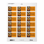 Prachtige one of a kind adresetiketten Halloween Etiket (Full Sheet)