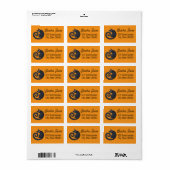 Prachtige one of a kind adresetiketten Halloween Etiket (Full Sheet)