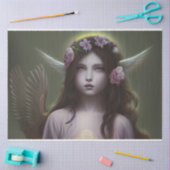 Prachtige  ontkoppeling van Floral Angel Tissuepapier (Craft)