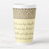 Prachtige ontwerper Inspirerend Latte Mok (Voorkant)