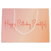 Prachtige ontwerper van Pastel Shade Groot Cadeauzakje (Voorkant)