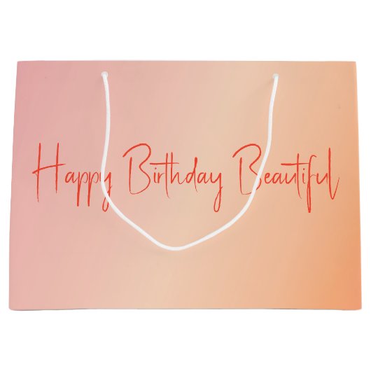 Prachtige ontwerper van Pastel Shade Groot Cadeauzakje (Voorkant)