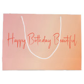 Prachtige ontwerper van Pastel Shade Groot Cadeauzakje (Achterkant)