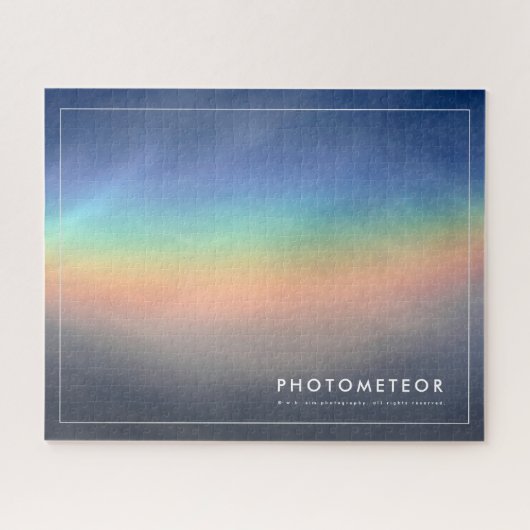 Prachtige oogverblindende regenboog in de wolken legpuzzel (Horizontaal)