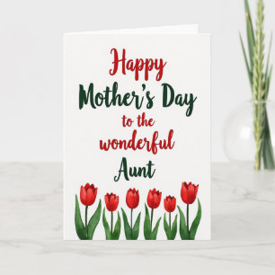 Prachtige Oom Tulp Moeder Kaart