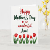 Prachtige Oom Tulp Moeder Kaart (Gele Bloem)