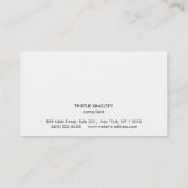 Prachtige, op een schaal opgeschoven Stain Stripe  Visitekaartje (Achterkant)