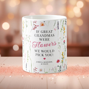 Prachtige Opgeluchte Oma Wildflower Citaat Koffiemok