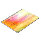 Prachtige Oranje Abstracte Journal Notitieboek (Linkerzijde)