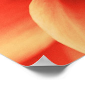 Prachtige Oranje Dahlia Flower Poster (Hoek)