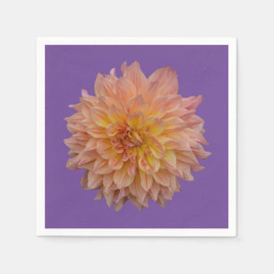 Prachtige oranje dahlia servet