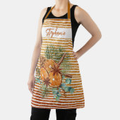 Prachtige Oranje dunne ruggengraat met kerst Schort (Insitu)