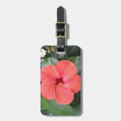 Prachtige Oranje Hibiscus Flower Custom Luggable Bagagelabel (Voorkant verticaal)