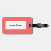 Prachtige Oranje Hibiscus Flower Custom Luggable Bagagelabel (Achterkant horizontaal)