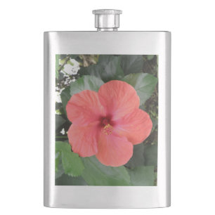 Prachtige Oranje Hibiscus Flower Flask Flacon