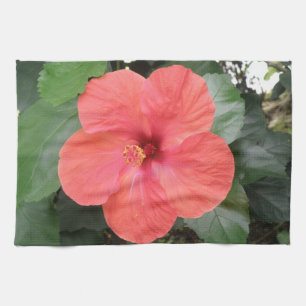 Prachtige Oranje Hibiscus Flower Kitchen Towel Theedoek
