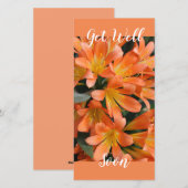 Prachtige Oranje Kaffir Lily Flowers Feestdagenkaart (Voorkant / Achterkant)