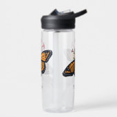 Prachtige Oranje monarchvlinder Victoriaans kunst Waterfles (Links)