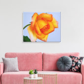 Prachtige Oranje Roos canvas afdrukken (Insitu (Woonkamer))