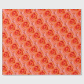 Prachtige Oranje Roos Knop Cadeaupapier (Vlak)