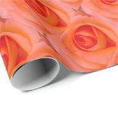 Prachtige Oranje Roos Knop Cadeaupapier (Rol Hoek)