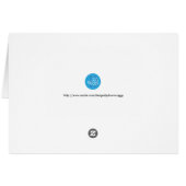 Prachtige Oranje Rozen op witte Stippen - Dank u (Achterkant Horizontaal)