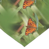 Prachtige Oranje satyr comma Butterfly Korte Tafelloper (Hoek)