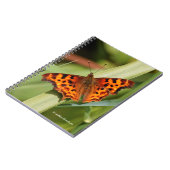 Prachtige Oranje satyr comma Butterfly Notitieboek (Linkerzijde)