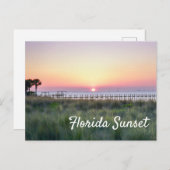 Prachtige Oranje soonskelk van Florida Briefkaart (Voorkant / Achterkant)