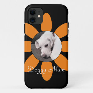 Prachtige Oranje ventilator Lijst Cute Puppy Dog B Case-Mate iPhone Case