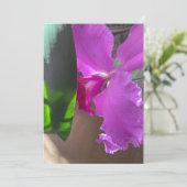 Prachtige Orchidee Bedankkaart (Staand voorkant)