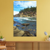 Prachtige Oregon Coast Ocean Wall Art Canvas Afdruk (Insitu (Woonkamer))
