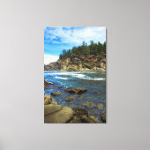 Prachtige Oregon Coast Ocean Wall Art Canvas Afdruk (Voorkant)