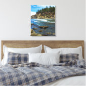 Prachtige Oregon Coast Ocean Wall Art Canvas Afdruk (Insitu (Slaapkamer))