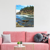 Prachtige Oregon Coast Ocean Wall Art Canvas Afdruk (Insitu (Woonkamer))