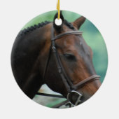 Prachtige Ornament Warmblood Horse Ornament (Achterkant)
