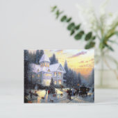 Prachtige Oude Kerstmis Feestdagenkaart (Staand voorkant)