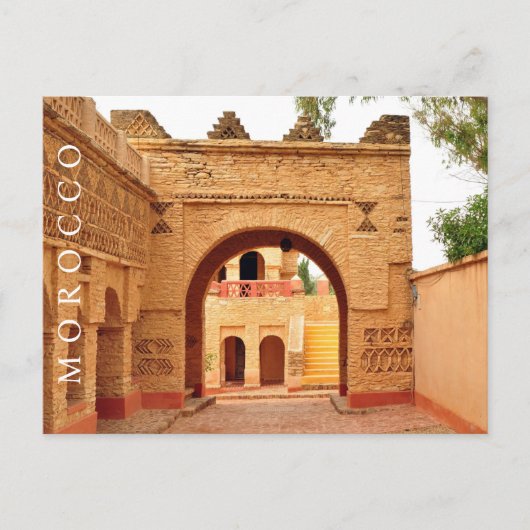 Prachtige oude Marrakesh Medina-architectuur Briefkaart (Voorkant)