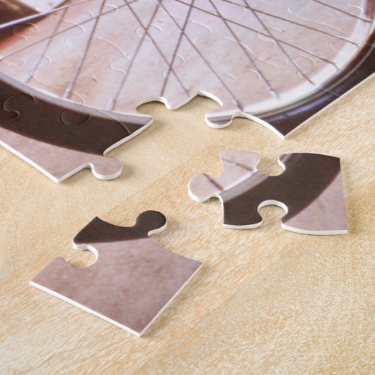 Prachtige oude  motorfiets legpuzzel (Zijkant)