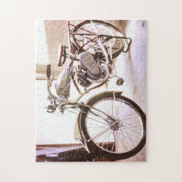 Prachtige oude  motorfiets legpuzzel