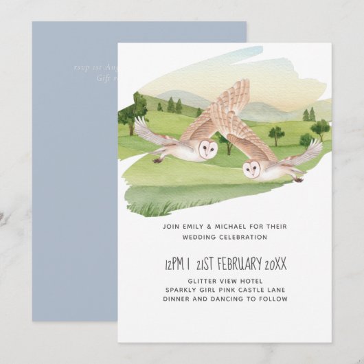 Prachtige OWLS-bruiloft (Voorkant / Achterkant)