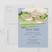 Prachtige OWLS-bruiloft Briefkaart (Voorkant / Achterkant)