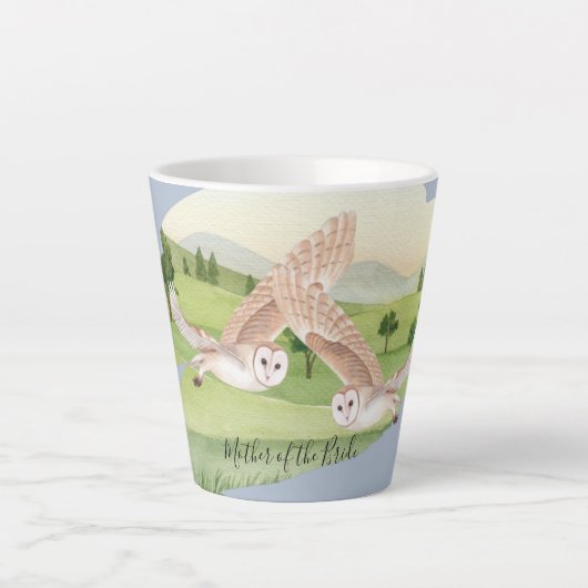 Prachtige OWLS-bruiloft Latte Mok (Voorkant)