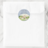 Prachtige OWLS-bruiloft Ronde Sticker (Tas)