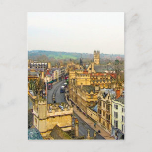 Prachtige Oxford, Engeland, High Street, The High Briefkaart