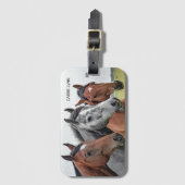 Prachtige paarden Aangepast Bagagelabel (Voorkant (verticaal))