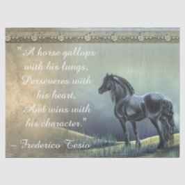 Prachtige  Paarden Inspirerend Quote Tissuepapier