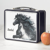 Prachtige paardenmetalen lunchbox (In situ)