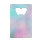 Prachtige Paars en Blue Ombre Creditkaart Flessenopener (Achterkant)