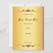 Prachtige paars en sinaasappels in goudwinning kaart (Achterkant)